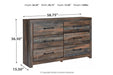 Drystan Multi Dresser - B211-31 - Gate Furniture