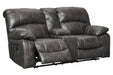 Dunwell Steel Power Reclining Loveseat with Console - 5160118 - Gate Furniture