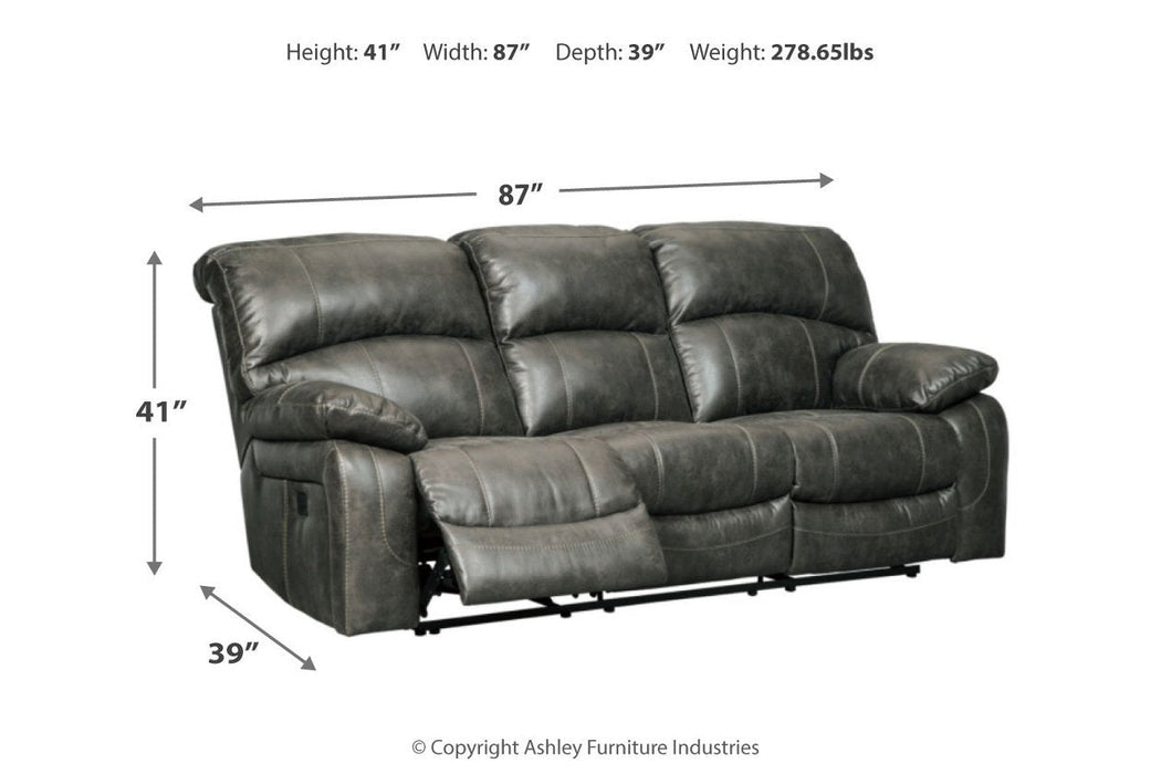 Dunwell Steel Power Reclining Sofa - 5160115 - Gate Furniture