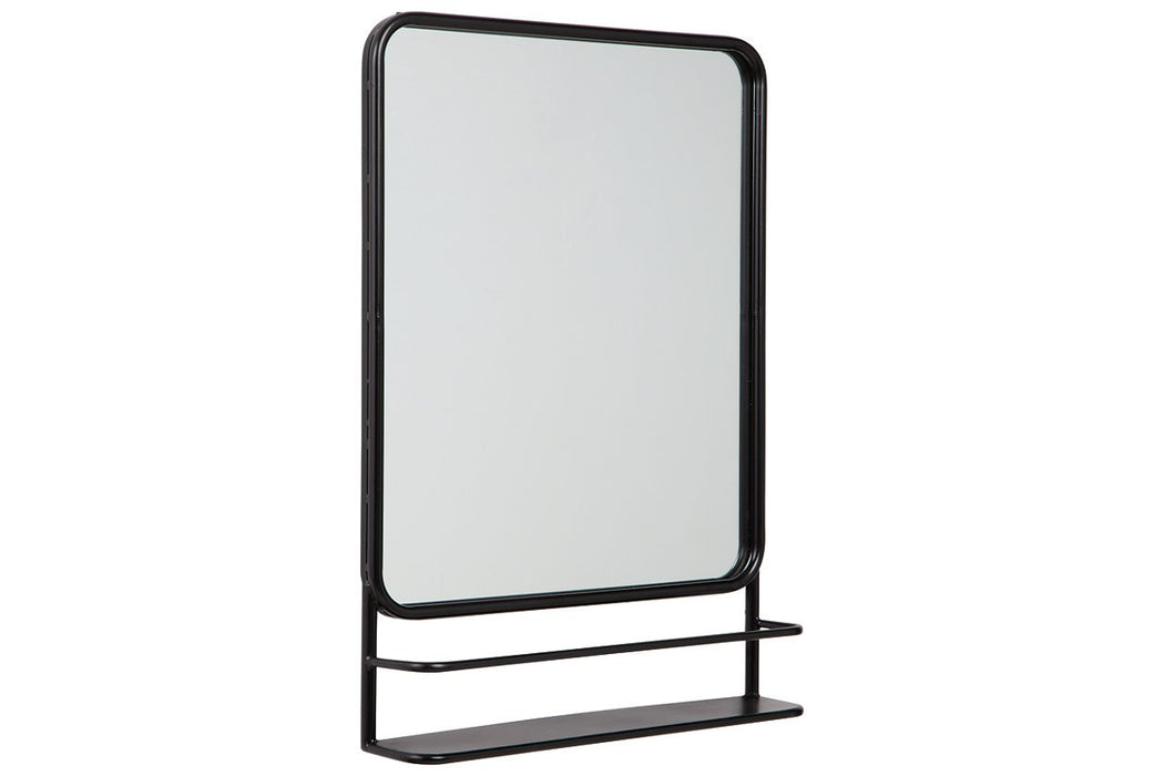 Ebba Black Accent Mirror - A8010232 - Gate Furniture