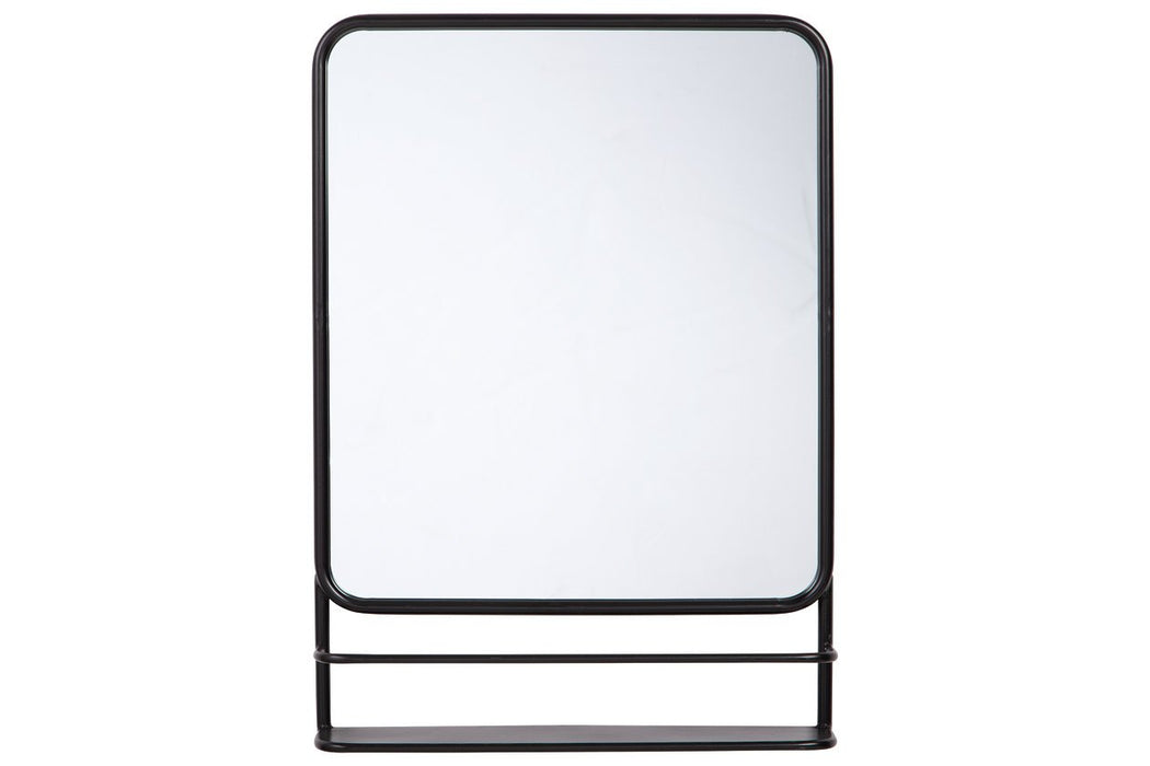 Ebba Black Accent Mirror - A8010232 - Gate Furniture