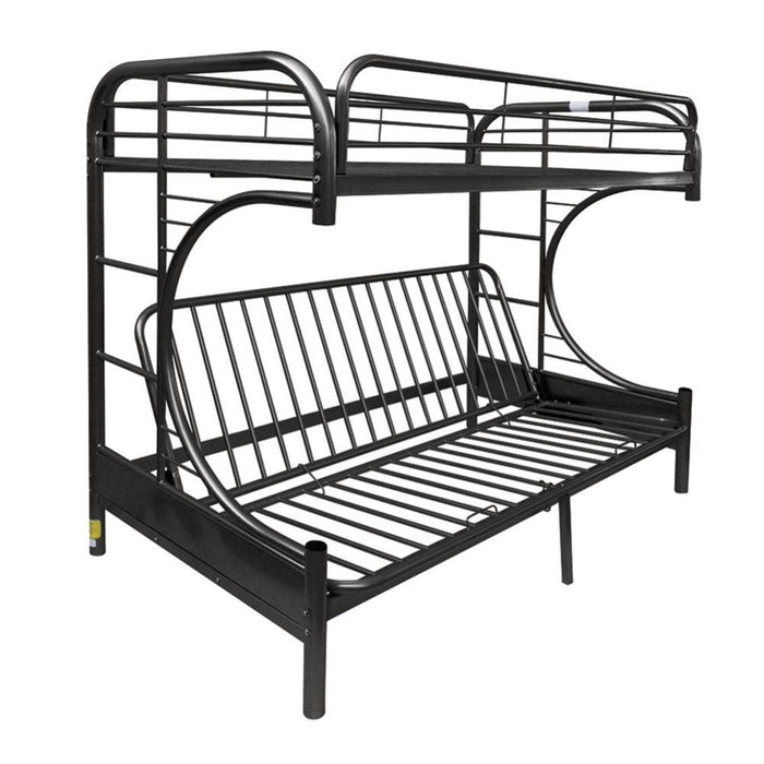 Eclipse Twin/Full/Futon Bunk Bed - 02091W-BK - In Stock Furniture