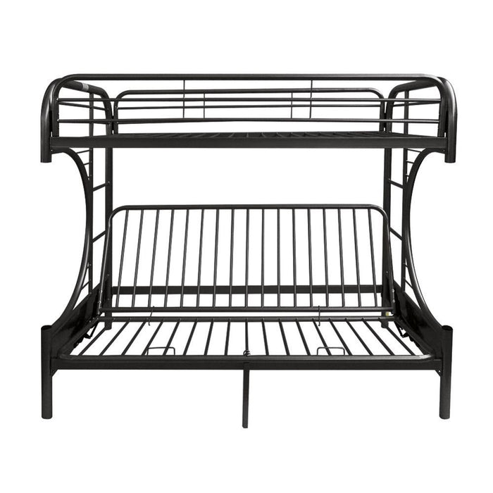 Eclipse Twin/Full/Futon Bunk Bed - 02091W-BK - In Stock Furniture