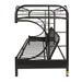 Eclipse Twin/Full/Futon Bunk Bed - 02091W-BK - In Stock Furniture