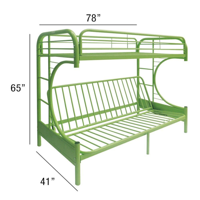 Eclipse Twin/Full/Futon Bunk Bed - 02091W-GR - In Stock Furniture