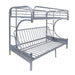 Eclipse Twin/Full/Futon Bunk Bed - 02091W-SI - In Stock Furniture