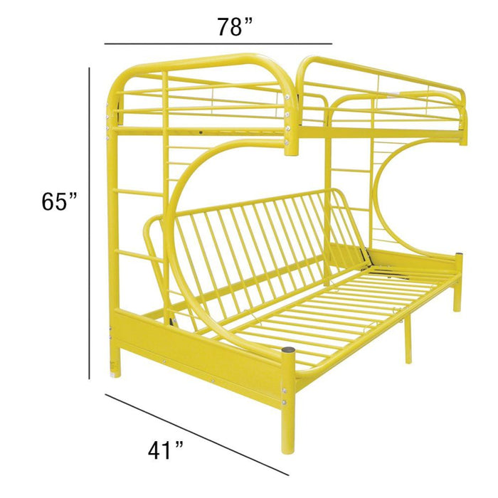 Eclipse Twin/Full/Futon Bunk Bed - 02091W-YL - In Stock Furniture