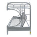 Eclipse Twin XL/Queen/Futon Bunk Bed - 02093SI - In Stock Furniture