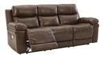 Edmar Chocolate Power Reclining Sofa - U6480515 - Gate Furniture