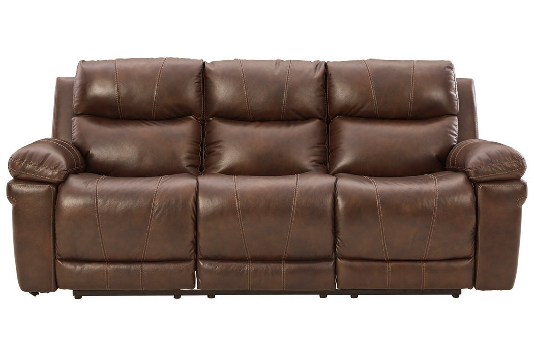 Edmar Chocolate Power Reclining Sofa - U6480515 - Gate Furniture