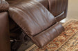 Edmar Chocolate Power Reclining Sofa - U6480515 - Gate Furniture