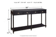 Eirdale Black Sofa/Console Table - A4000189 - Gate Furniture