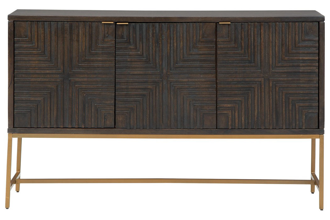 Elinmore Brown/Gold Finish Accent Cabinet - A4000316 - Gate Furniture