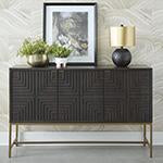 Elinmore Brown/Gold Finish Accent Cabinet - A4000316 - Gate Furniture