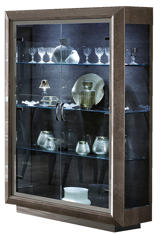 Elite 2 Door China Silver Birch - i24111 - In Stock Furniture