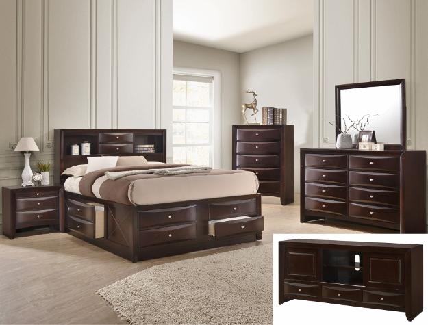 Emily Dark Cherry Dresser - B4260-1 - Gate Furniture