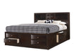 Emily Dark Cherry King Storage Platform Bed - Gate Furniture