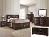 Emily Dark Cherry King Storage Platform Bed - Gate Furniture