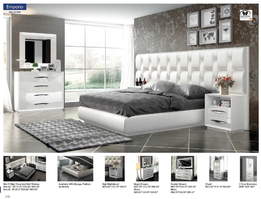 Emporio Bed Queen - In Stock Furniture