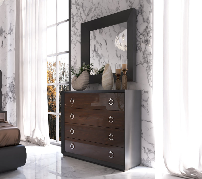 Emporio Black Dresser / Mirror Set - In Stock Furniture