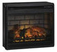 Entertainment Accessories Black Electric Infrared Fireplace Insert - W100-101 - Gate Furniture