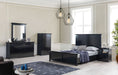 Erika Black 4 pc Queen Bedroom Set - Gate Furniture