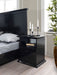 Erika Black 4 pc Queen Bedroom Set - Gate Furniture