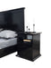 Erika Black 4 pc Queen Bedroom Set - Gate Furniture