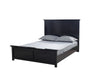 Erika Black 4 pc Queen Bedroom Set - Gate Furniture