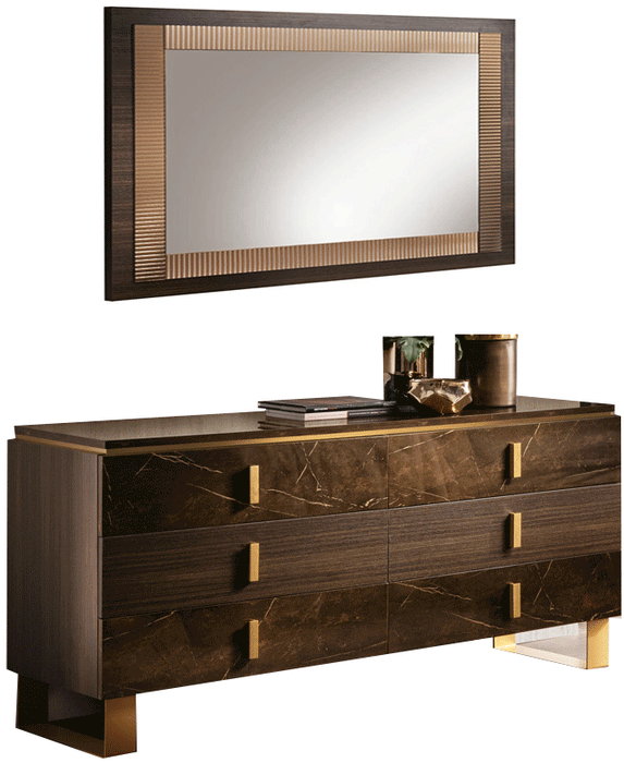 Essenza Double Dresser / Mirror - i33822 - In Stock Furniture