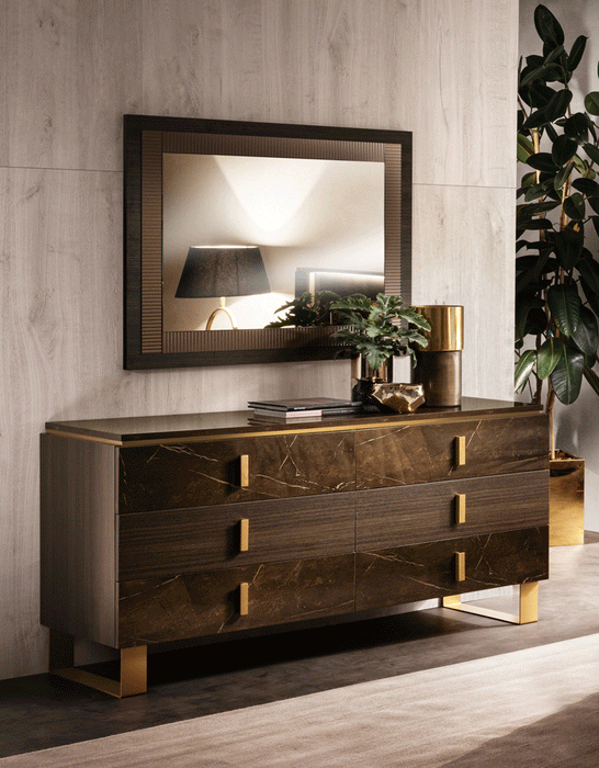 Essenza Double Dresser / Mirror - i33822 - In Stock Furniture