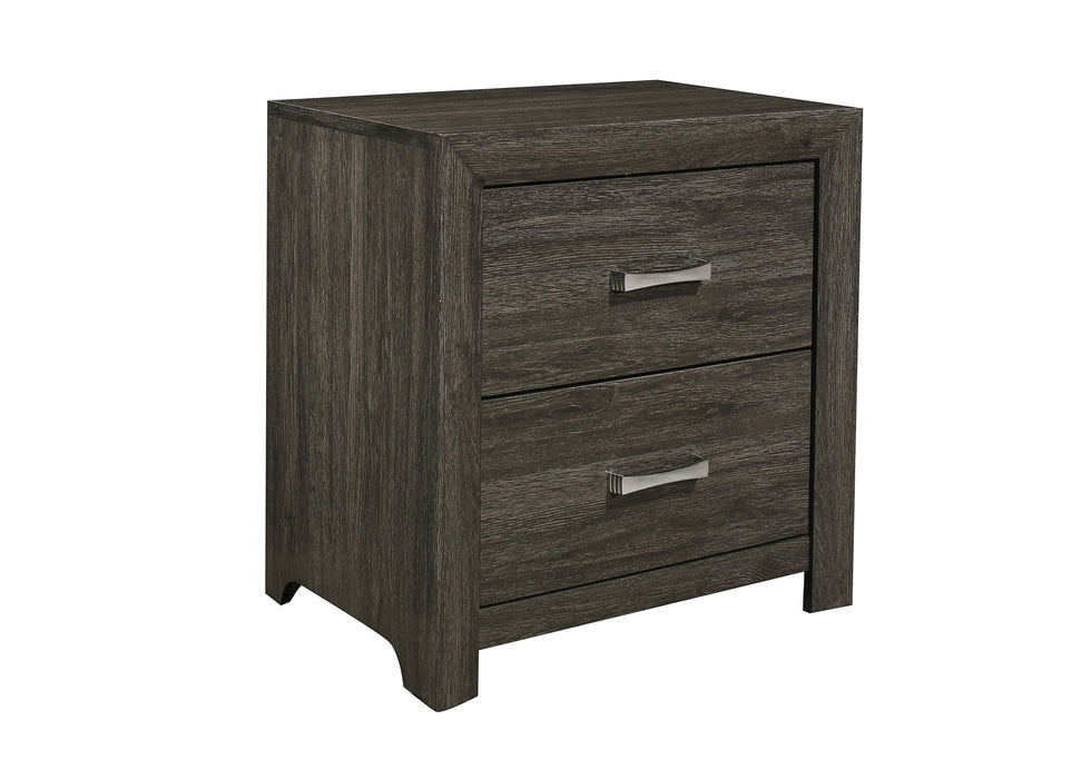 Edina Dark Gray Panel Bedroom Set