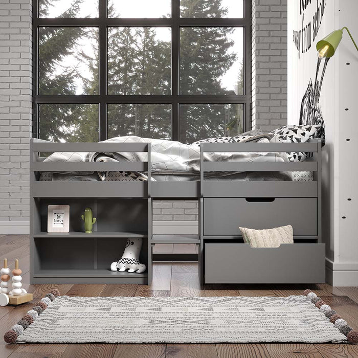 Fabiana Twin Loft Bed - BD01375 - In Stock Furniture