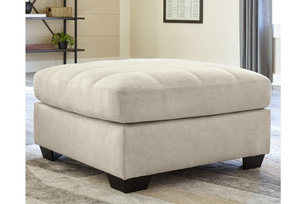 Falkirk Parchment Oversized Accent Ottoman - 8080608 - Gate Furniture