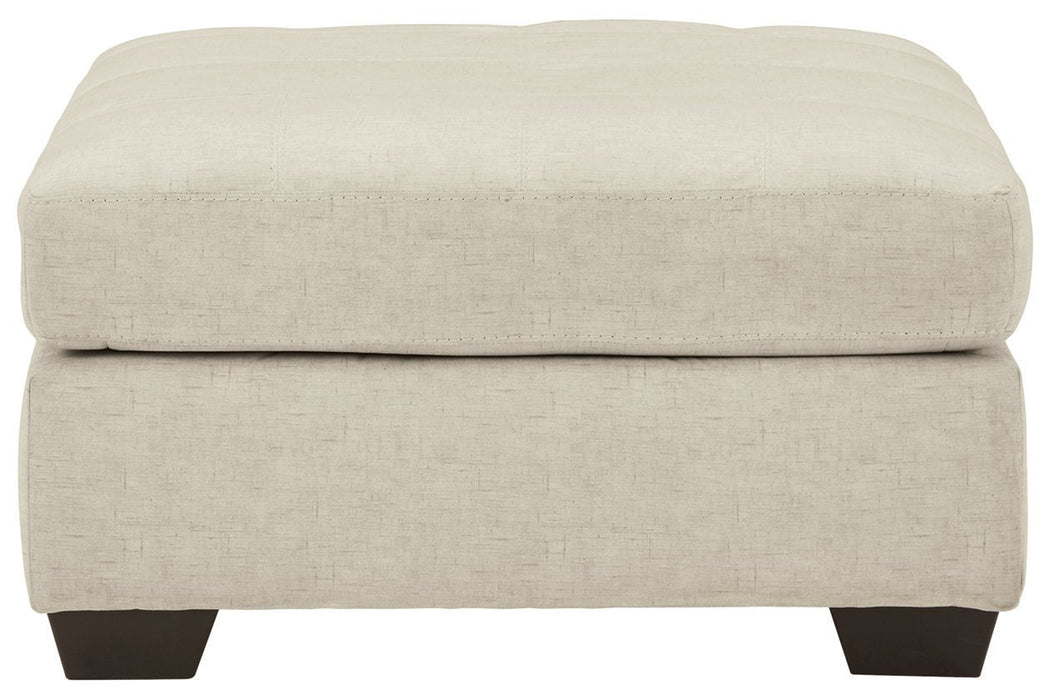 Falkirk Parchment Oversized Accent Ottoman - 8080608 - Gate Furniture