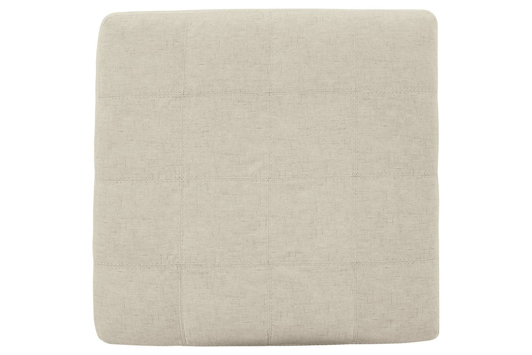 Falkirk Parchment Oversized Accent Ottoman - 8080608 - Gate Furniture