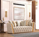 Fanci Ivory Velvet Sofa & Loveseat - Gate Furniture