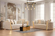 Fanci Ivory Velvet Sofa & Loveseat - Gate Furniture