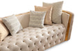 Fanci Ivory Velvet Sofa & Loveseat - Gate Furniture