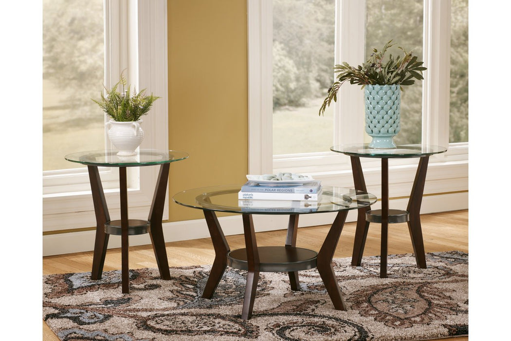 Fantell Dark Brown Table (Set of 3) - T210-13 - Gate Furniture