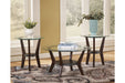 Fantell Dark Brown Table (Set of 3) - T210-13 - Gate Furniture