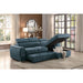 Ferriday Blue Storage Sleeper Sectional - 8228BU* - Gate Furniture