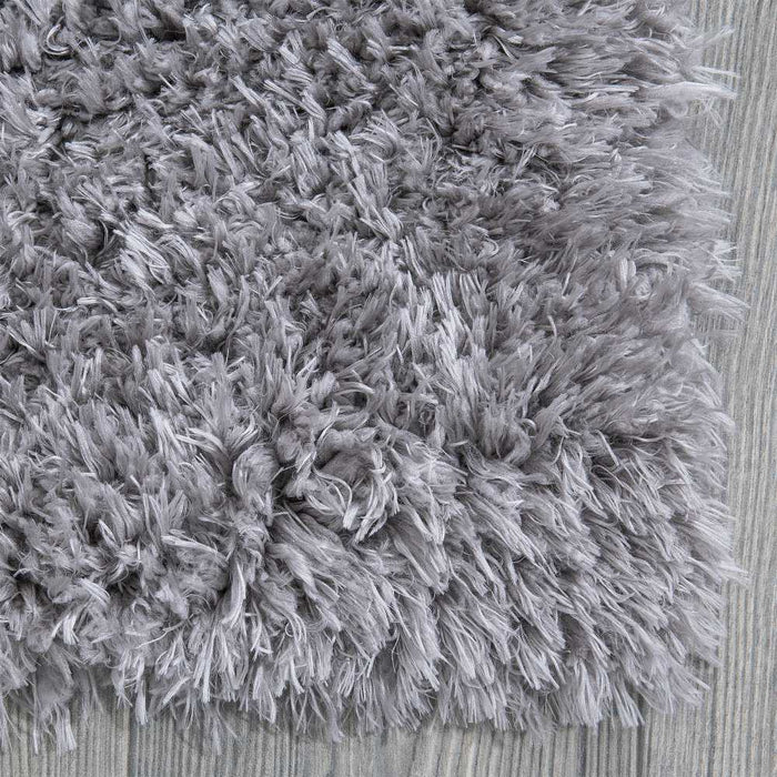 Flokati Collection Faux Sheepskin Indoor Area Rugs - Gray - 5'X7' - FFR1003-5X7 - Gate Furniture