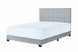 Florence Gray Upholstered King Bed - 5270GY-K - Gate Furniture