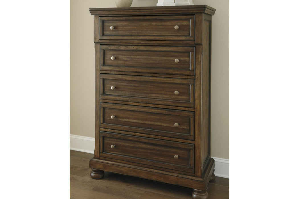 Flynnter Medium Brown Chest of Drawers - B719-46 - Gate Furniture