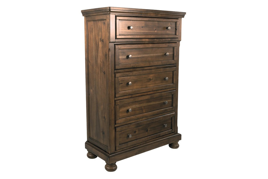 Flynnter Medium Brown Chest of Drawers - B719-46 - Gate Furniture