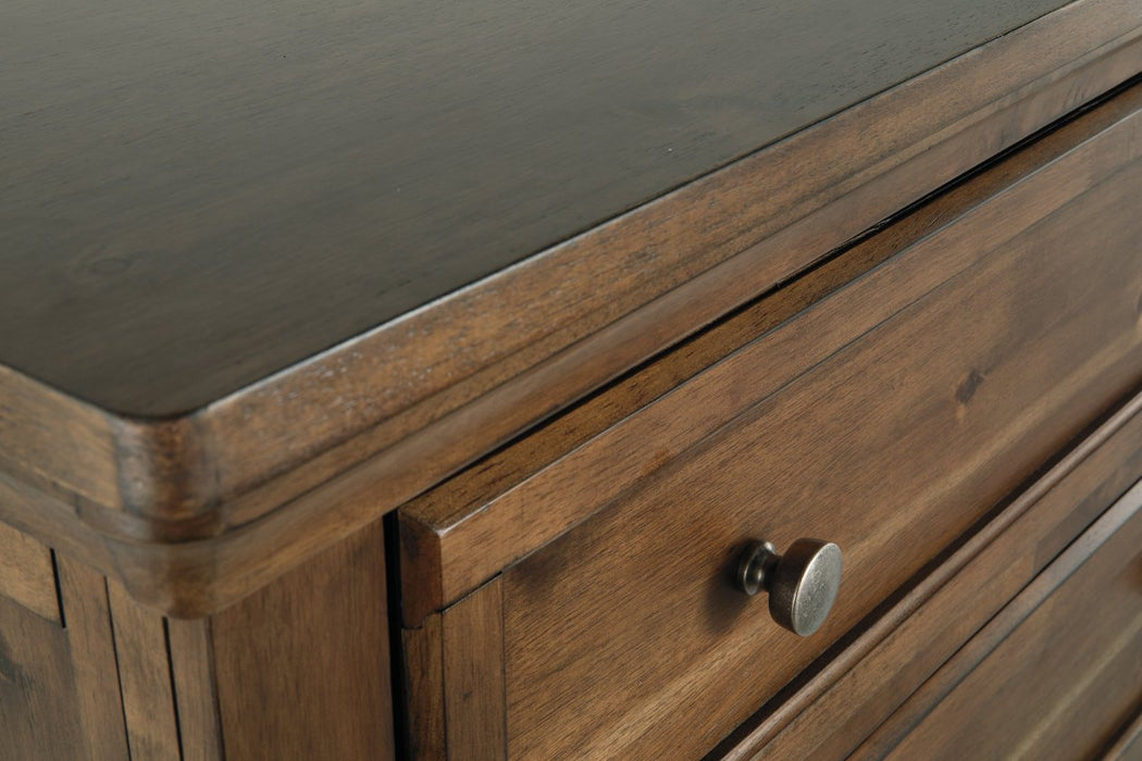Flynnter Medium Brown Chest of Drawers - B719-46 - Gate Furniture