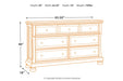 Flynnter Medium Brown Dresser - B719-31 - Gate Furniture