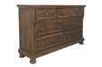 Flynnter Medium Brown Dresser - B719-31 - Gate Furniture