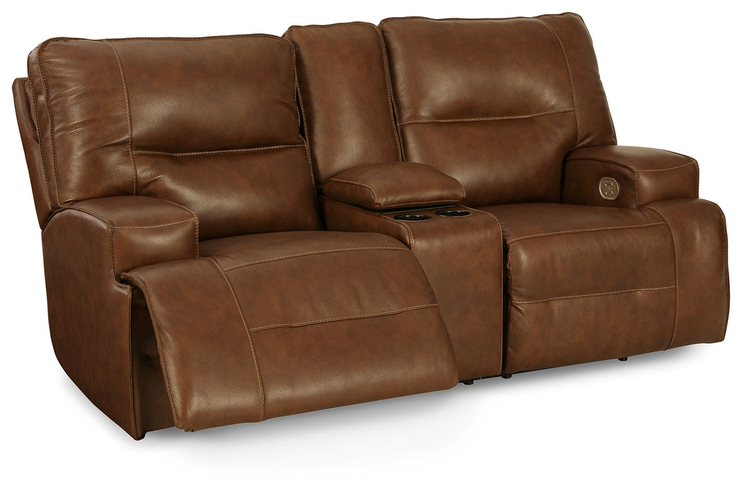 Francesca Power Reclining Loveseat with Console - U2570518 - In Stock Furniture